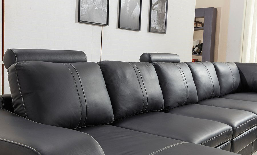 Janice - U Leather Sofa Lounge Set